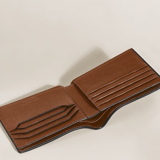 Brieftasche 8 cc aus Grain Leder