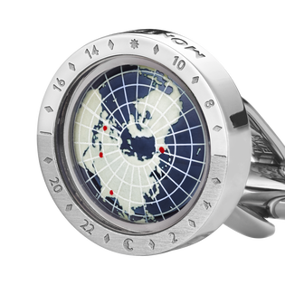 1858 Geosphere Cufflinks Blue