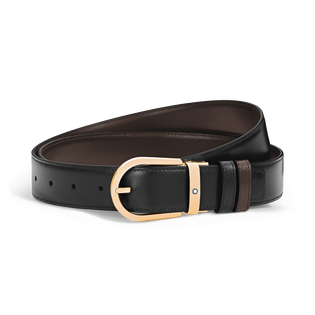 Horseshoe 35 mm Reversible Belt in Meisterst&uuml;ck Leather