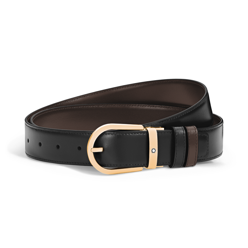 Horseshoe 35 mm Reversible Belt in Meisterst&uuml;ck Leather - 1
