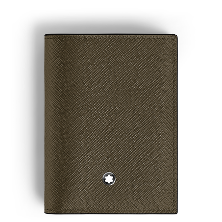 Mini Portefeuille 4cc en Cuir Sartorial