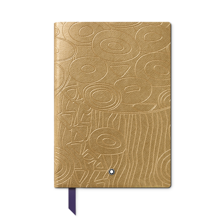 Masters of Art Homage to Gustav Klimt, Cuaderno #146 pequeño, color dorado - con líneas
