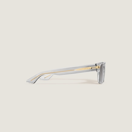 Gafas de Sol Cuadradas con Montura de Acetato Gris
