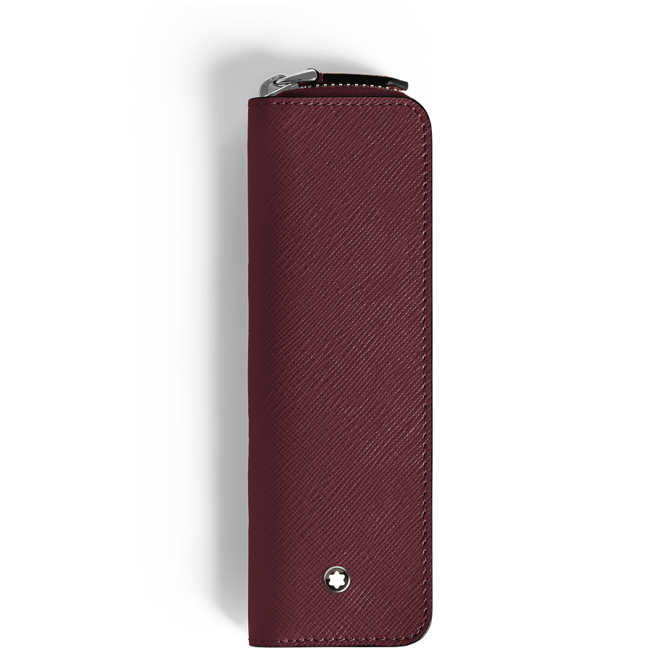 1-Pen Pouch with zip in Sartorial Leather - 1