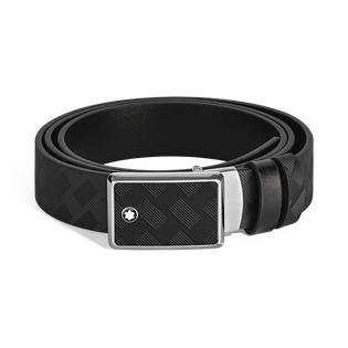 Marquetry Plate 35&nbsp;mm Reversible Belt in Extreme Leather