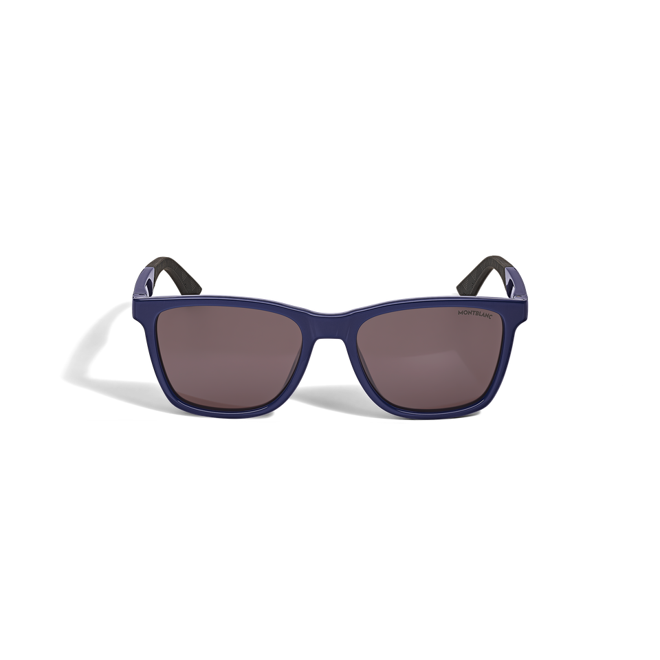 Quadratische Sonnenbrille mit blauem Spritzgussrahmen - 1
