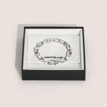 Bracelet en Acier avec Chaîne de Forme Octogonale