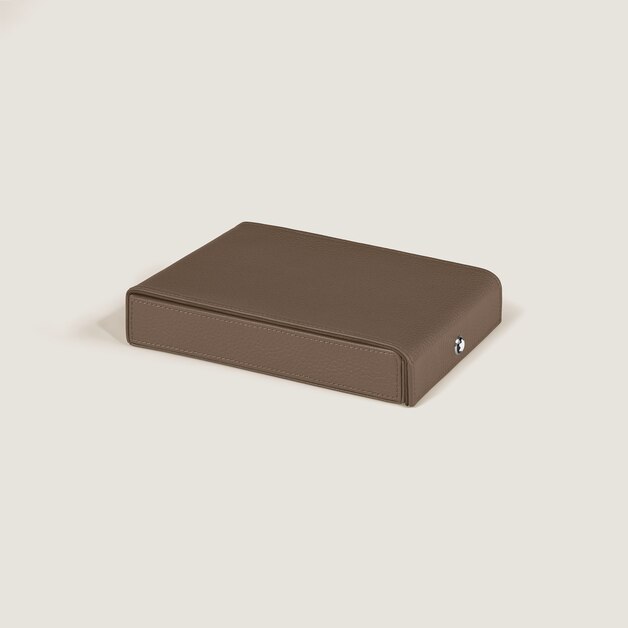 Travel Box for 4 Writing Instruments in Grained Leather - 2