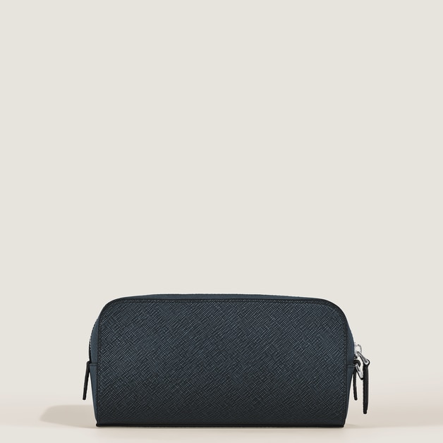 Small Toiletry Clutch in Sartorial Leather - 6