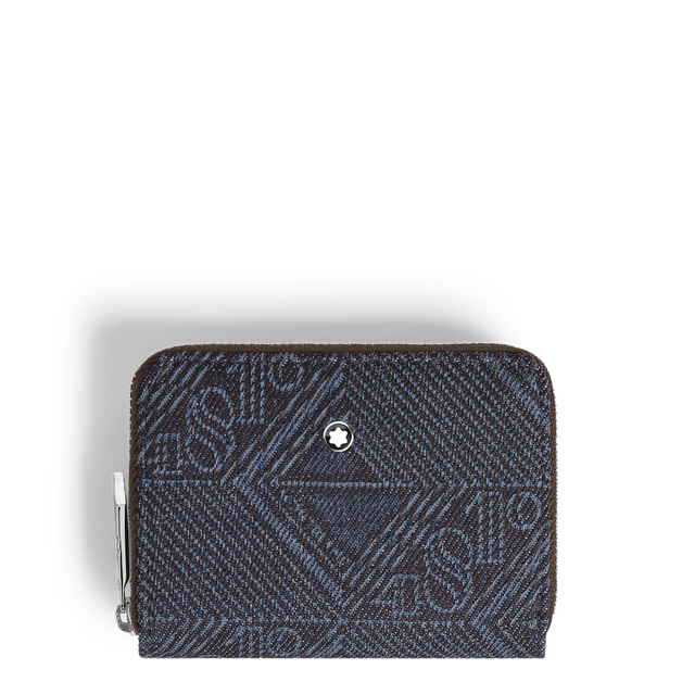 Mini Wallet 2cc with Zip in 4810 Denim - 1