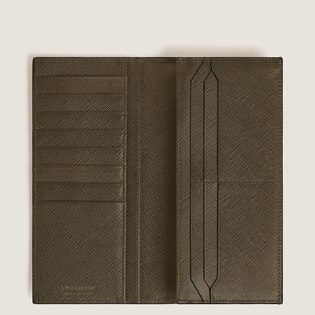 Long Wallet 14cc with Zip in Sartorial Leather