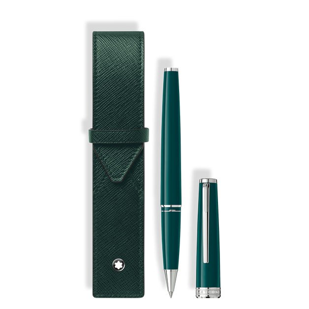 Set avec Rollerball PIX Vert Fonc&eacute; et &Eacute;tui pour 1&nbsp;Instrument d'&Eacute;criture Montblanc Envelope - 1