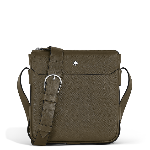 Vertical Belt Messenger Bag in Sartorial Leather - 1