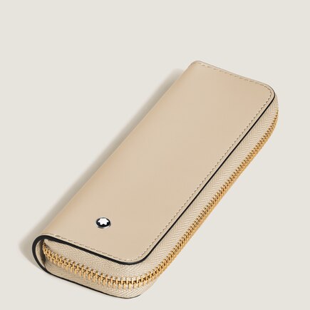 &Eacute;tui pour 1&nbsp;Instrument d'&Eacute;criture Zipp&eacute; en Cuir Meisterst&uuml;ck