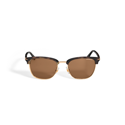 Squared Sunglasses with Metal Gold-Coloured Frame