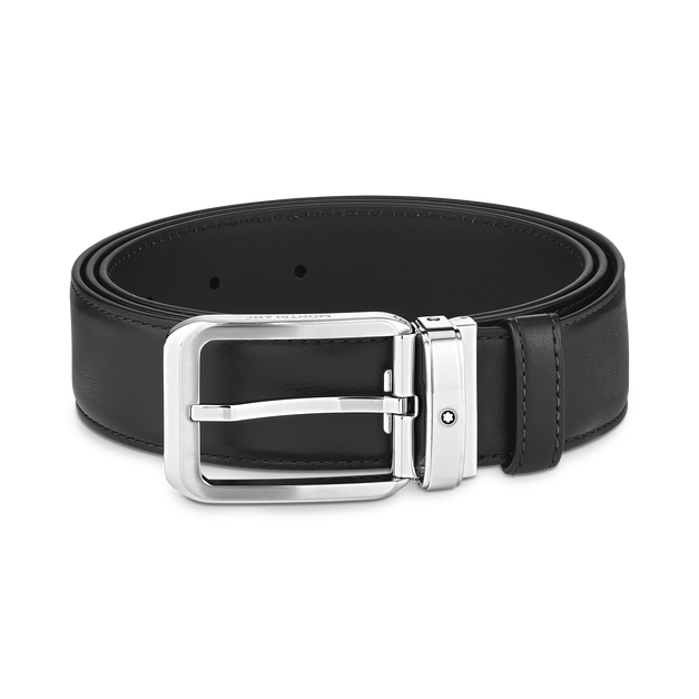 Rectangular 35 mm Belt in Leather - 1