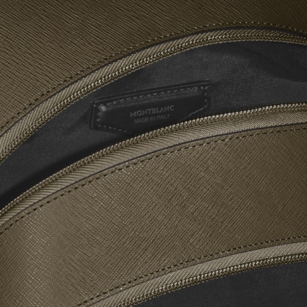 Sac &agrave; Dos Moyen Mod&egrave;le avec 3 Compartiments en Cuir Sartorial