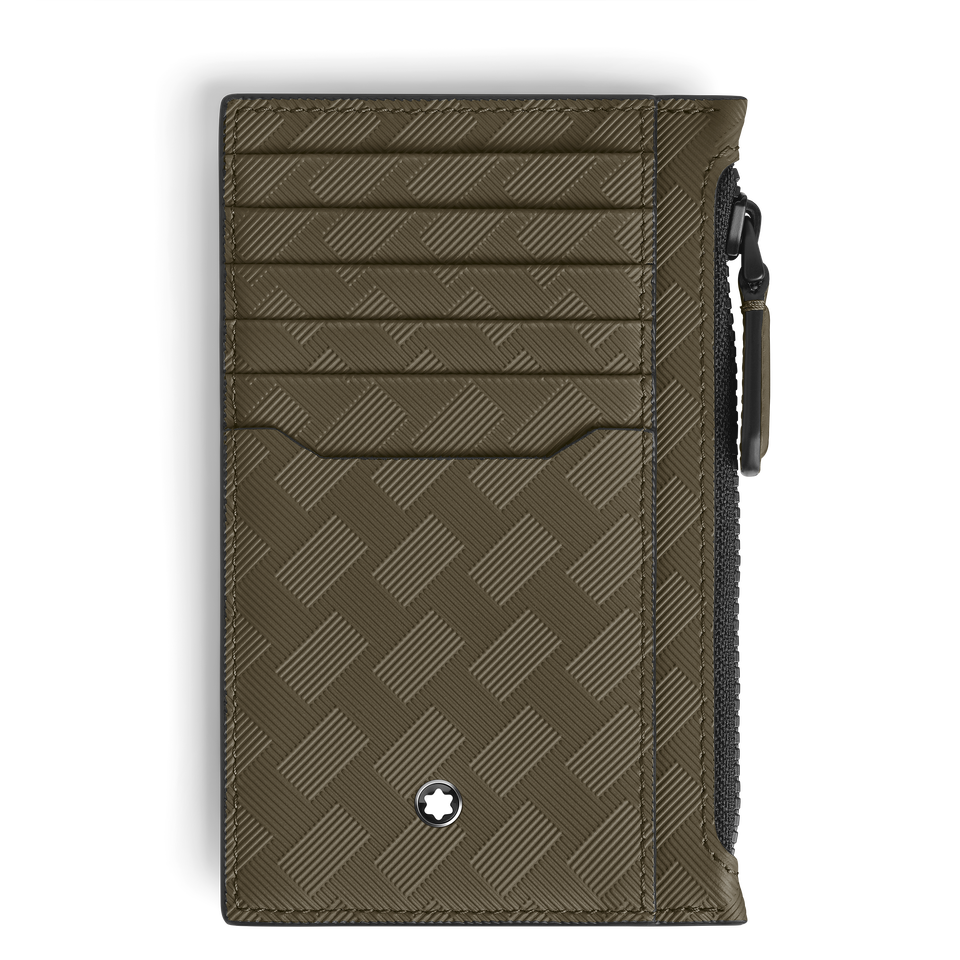 Card Holder 8cc with Zip in Extreme Leather - 1