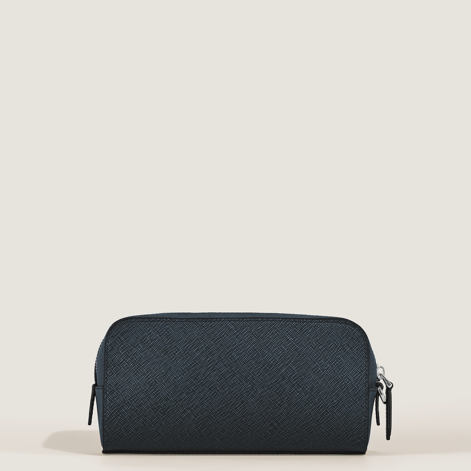 Kleine Kosmetik-Clutch aus Sartorial Leder - 6