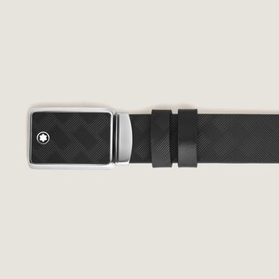 Marquetry Plate 35&nbsp;mm Reversible Belt in Extreme Leather