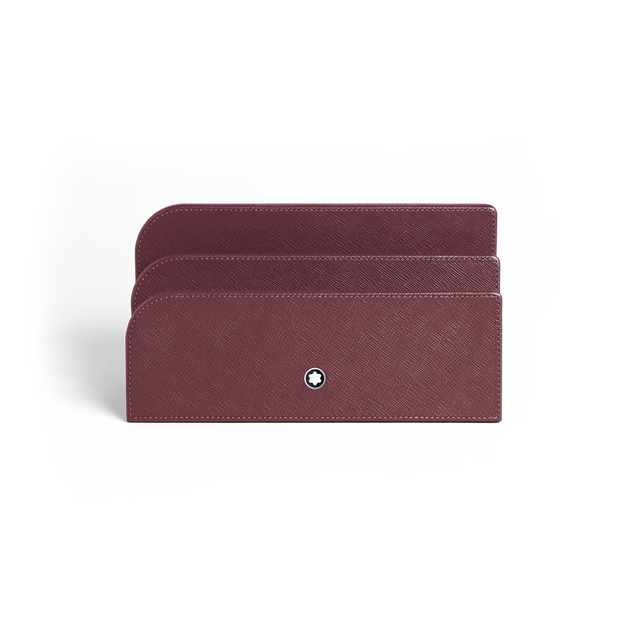 Letter Rack, Saffiano Leather, Cassis - 1