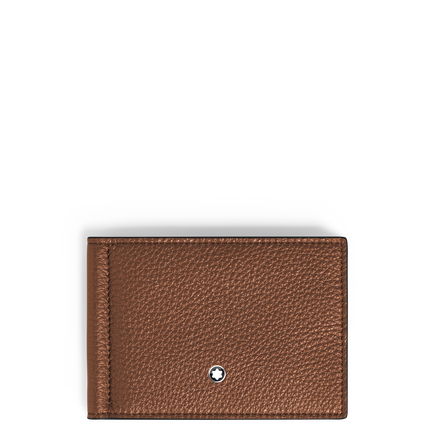 Wallet 6cc with Money Clip in Grain Leather