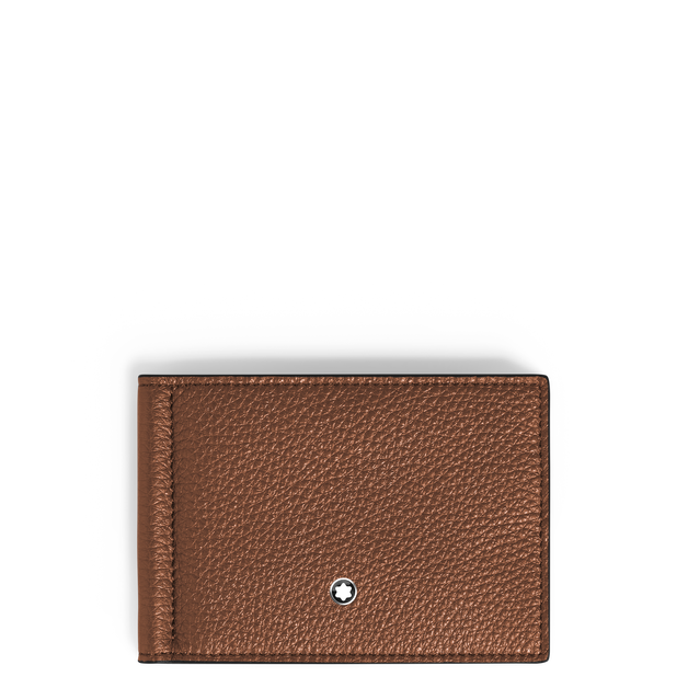 Wallet 6cc with Money Clip in Grain Leather - 1