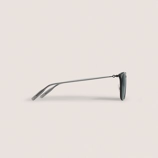 Rechteckige Sonnenbrille mit schwarzem Spritzgussrahmen