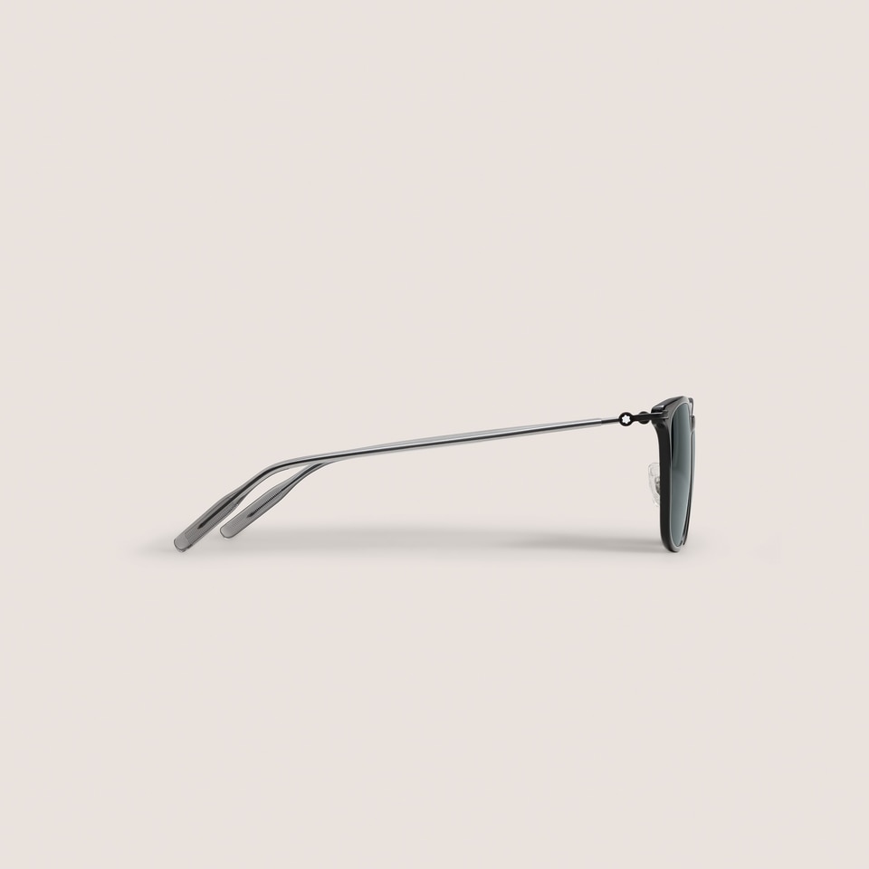 Rechteckige Sonnenbrille mit schwarzem Spritzgussrahmen - 2