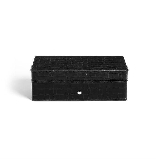 Pen Box in Croco-Embossed Leather - 1