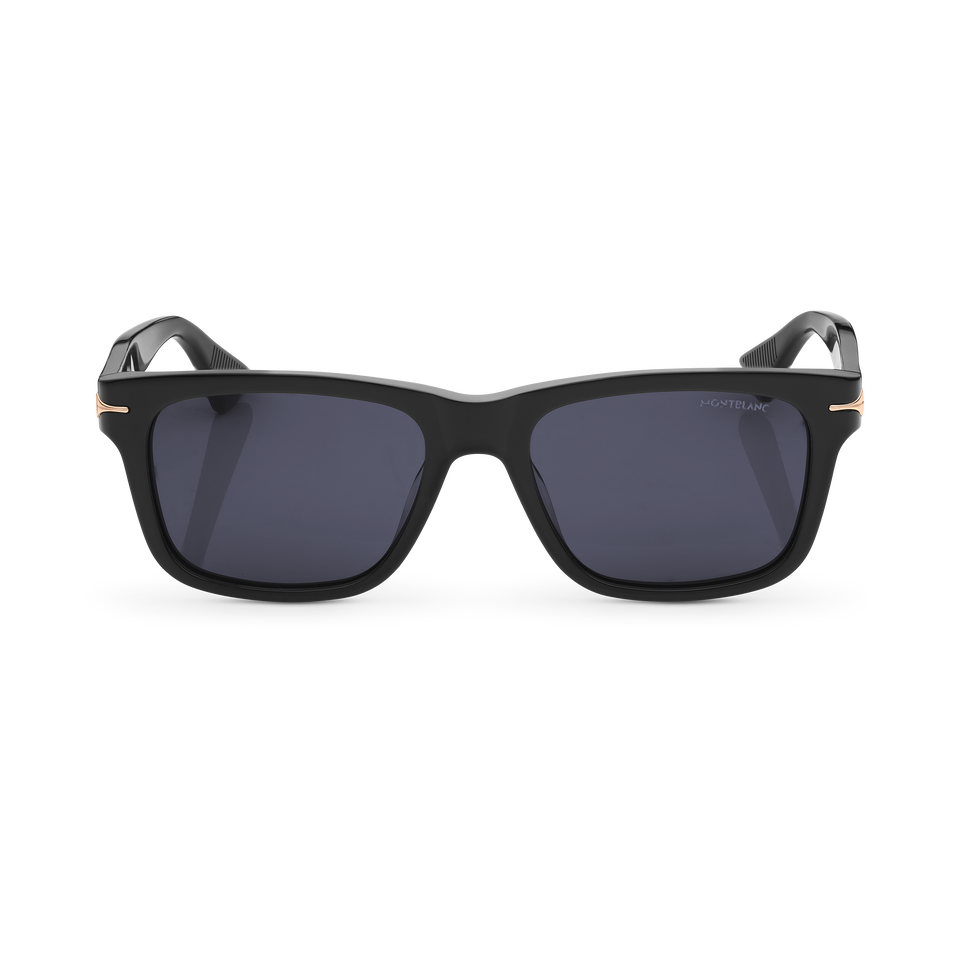 Rectangular Sunglasses with Black Acetate Frame - 1