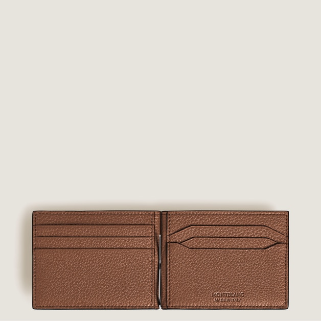 Wallet 6cc with Money Clip in Grain Leather - 5
