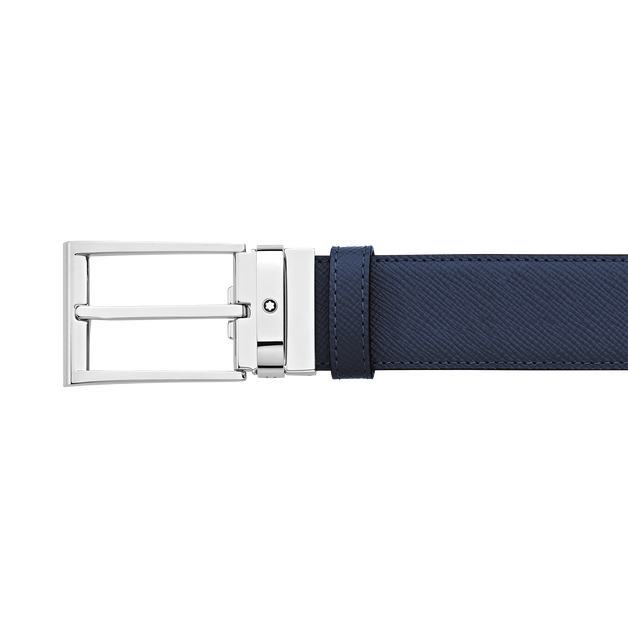 Rectangular 35&nbsp;mm Reversible Belt in Sartorial Leather - 4