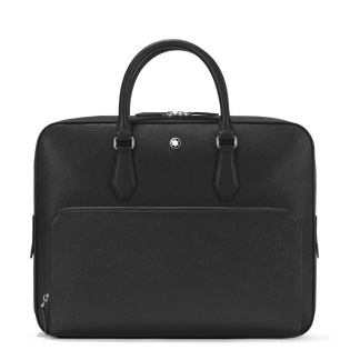 Medium Briefcase with Pocket in Sartorial Leather