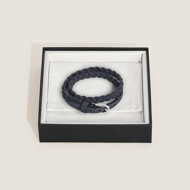 Bracciale Regolabile Horseshoe in Suede - 3