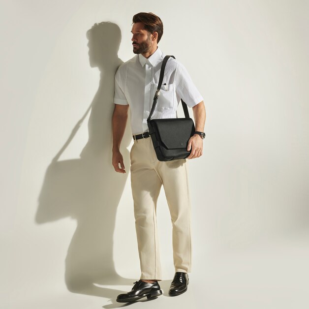 Belt Messenger Bag in Sartorial Leather - 2