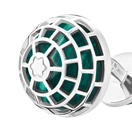 Meisterstück Cufflinks with Malachite Stone