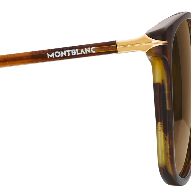 Squared sunglasses with Brown coloured Acetate Frame - 4