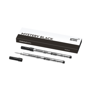 2 Rollerball Refills, Mystery Black - Medium