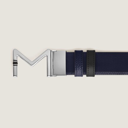Meisterst&uuml;ck Buckle Midnight Blue/Black 35&nbsp;mm Reversible Leather Belt