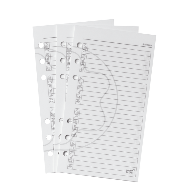 Feuilles Moyennes, Pages d'Adresses - 1