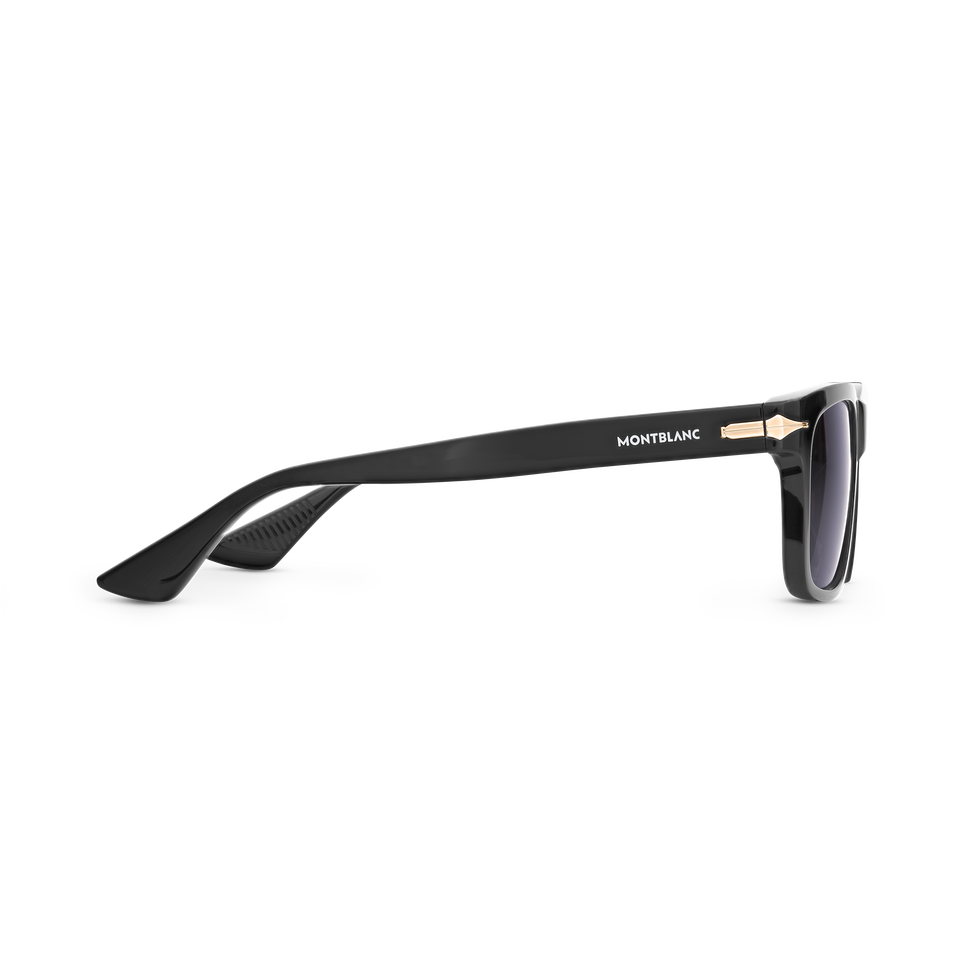 Rectangular Sunglasses with Black Acetate Frame - 2