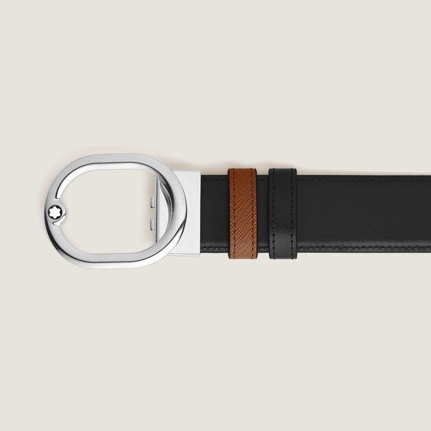 L'Ovale 35&nbsp;mm Reversible Belt in Sartorial Leather - 2