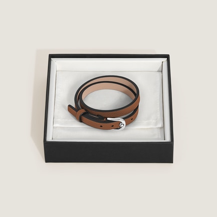 Bracelet R&eacute;glable Horseshoe en Cuir Sartorial