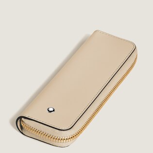 1-Pen Pouch with zip in Meisterst&uuml;ck Leather