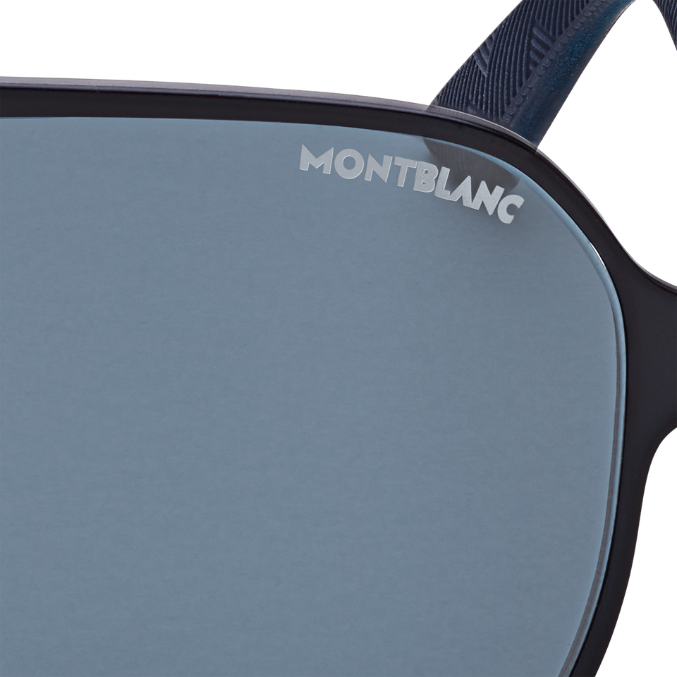 Quadratische Sonnenbrille mit schwarzem Metallrahmen - 3