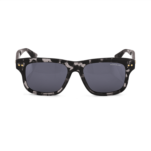Rectangular Sunglasses with Black Coloured Acetate Frame - 1