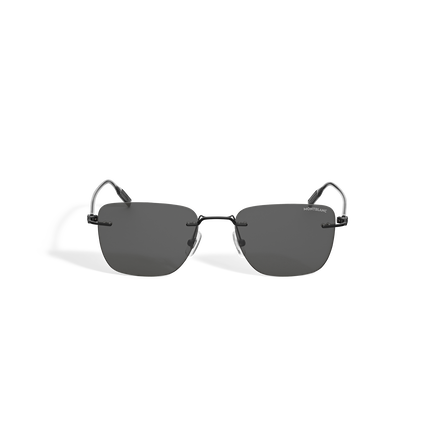 Squared Sunglasses with Black Metal Frame