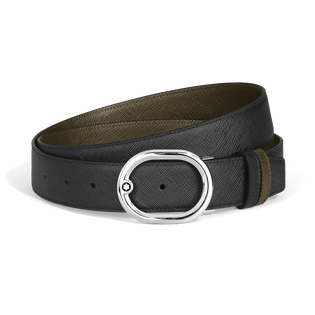 L'Ovale 35&nbsp;mm Reversible Belt in Sartorial Leather