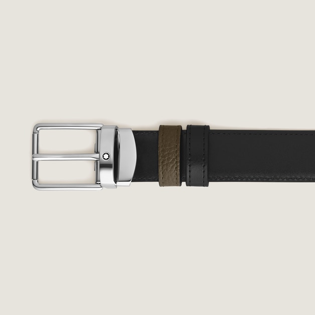 Everyday Buckle Khaki/Black 30&nbsp;mm Reversible Leather Belt - 2